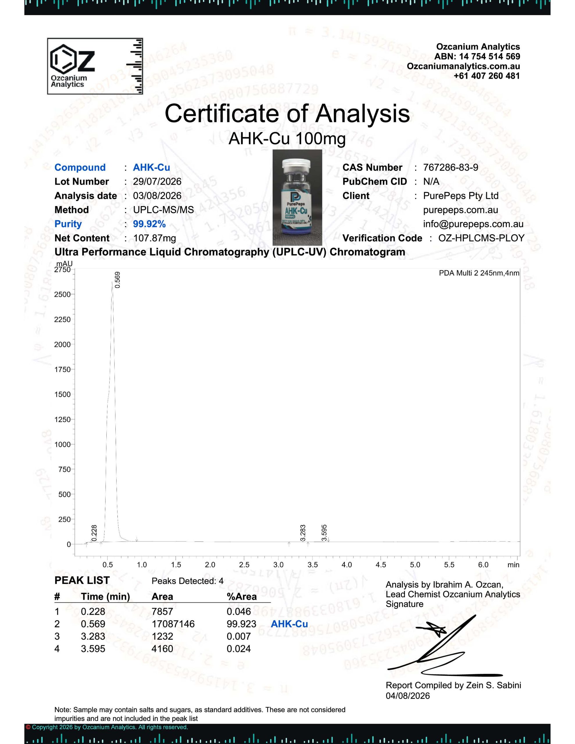 AHK-Cu 100MG - Image 2