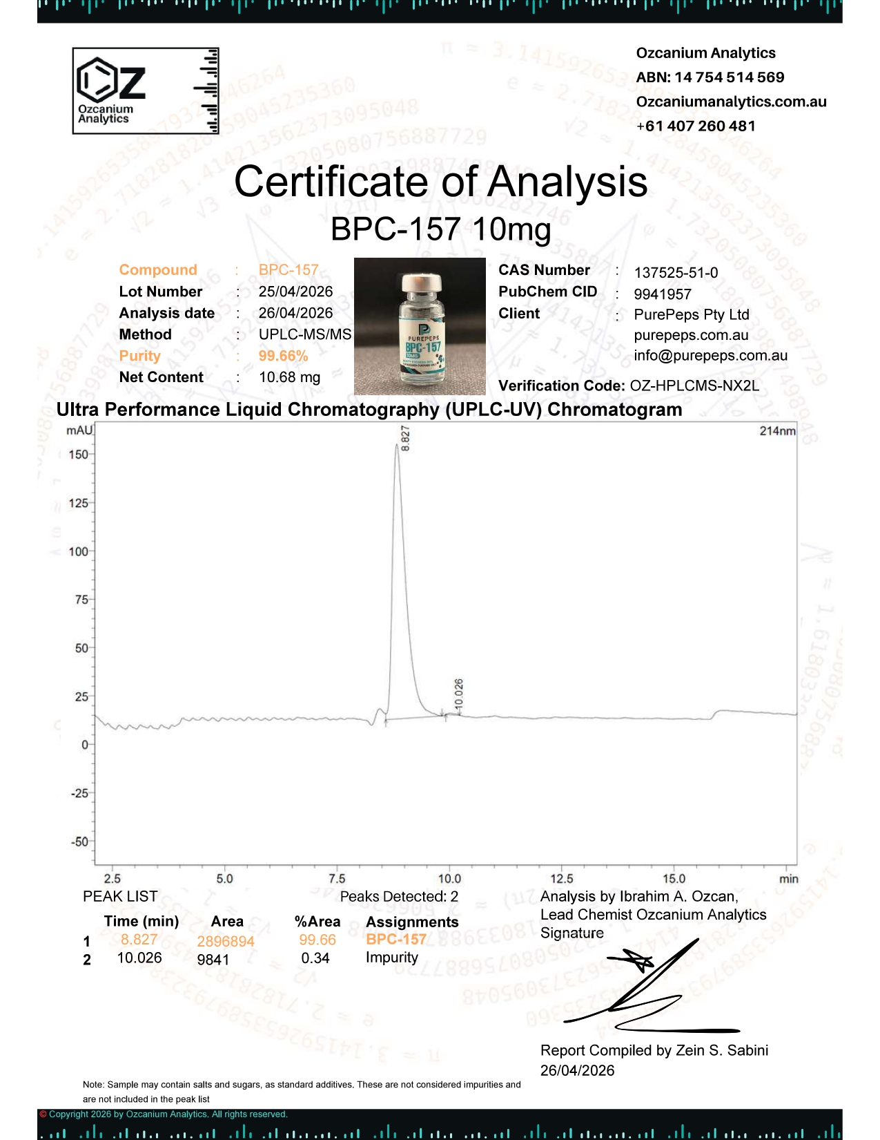 BPC-157 – 10 Pack - Image 2