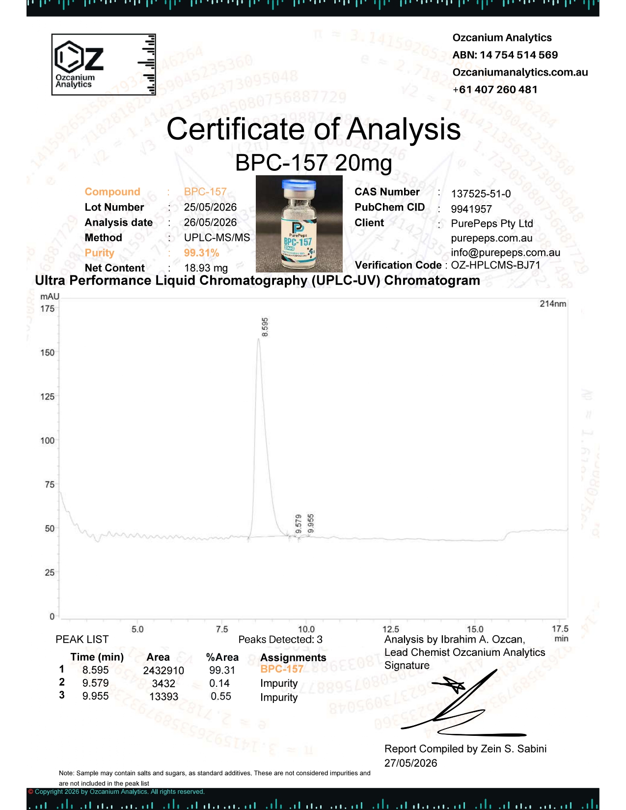 BPC-157 – 10 Pack - Image 3