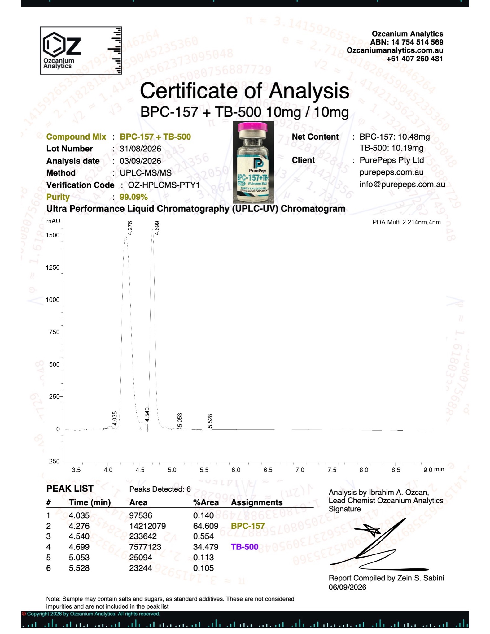 BPC-157 + TB-500 20MG - Image 2