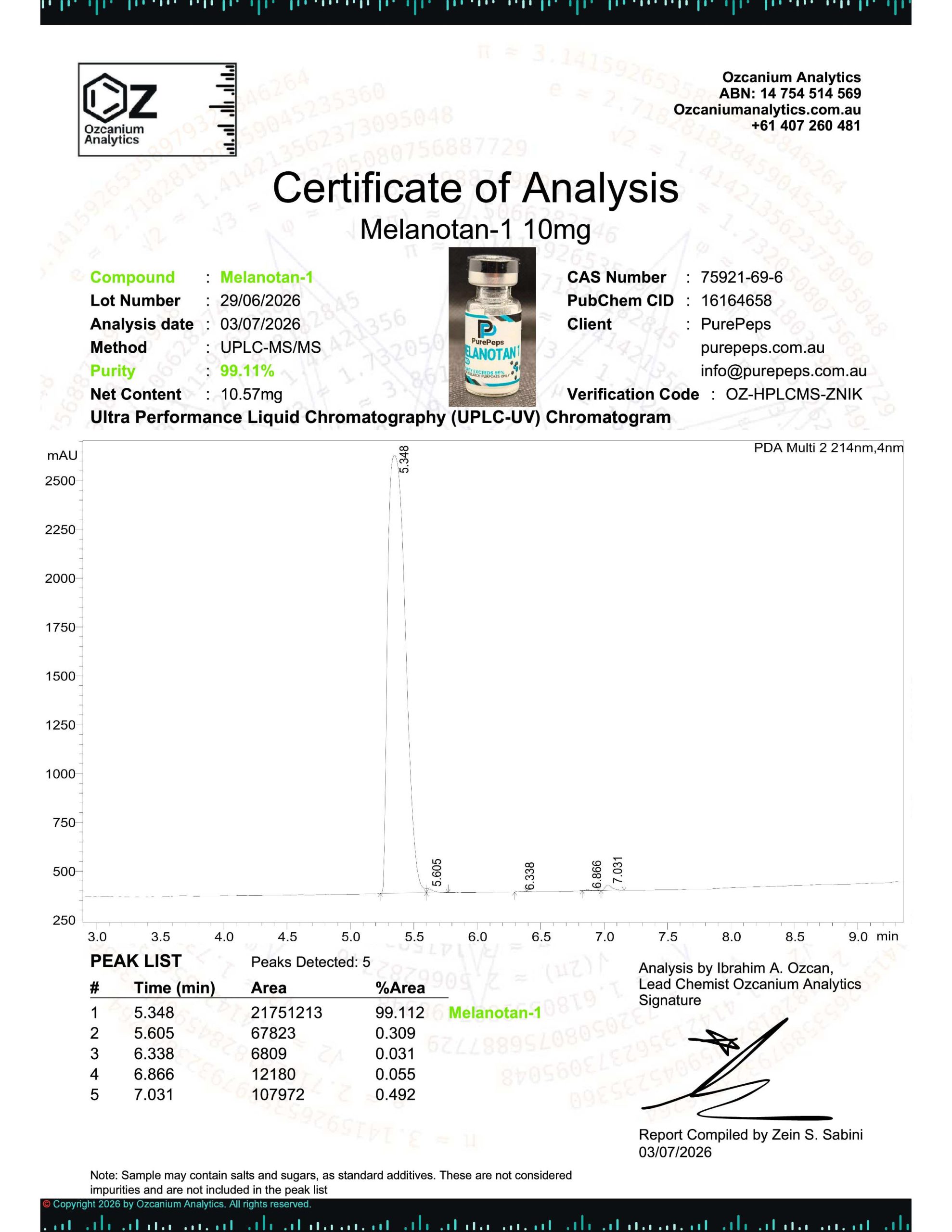 MELANOTAN 1 – 10 Pack - Image 2