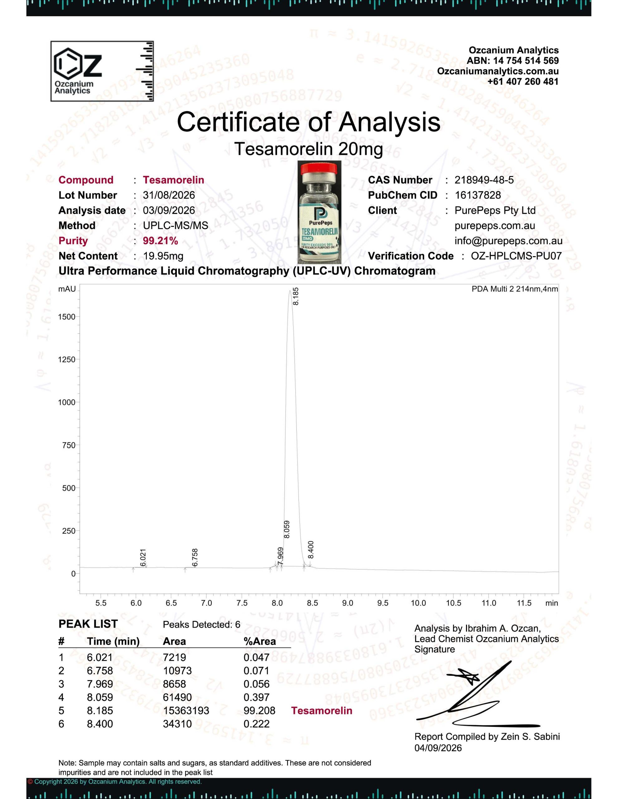 TESAMORELIN 10MG/20MG - Image 3